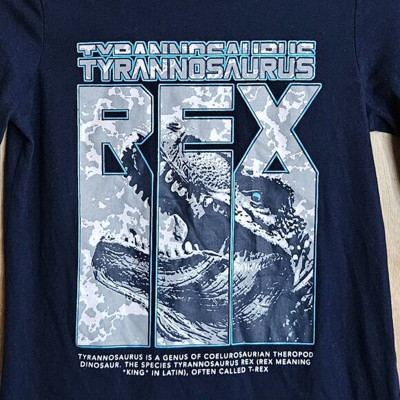 💜Highland Originals T-shirt Kids 10/12 Long Sleeve Dinosaur T-rex - Picture 4 of 9